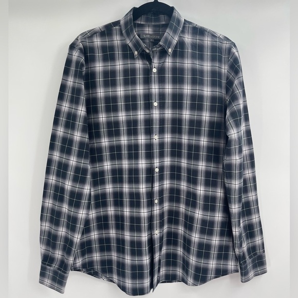 Slate & Stone Button Down Flannel Shirt Plaid Top Long Sleeve Size Medium - Picture 1 of 10